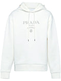 FELPA PRADA logo Ricamato white