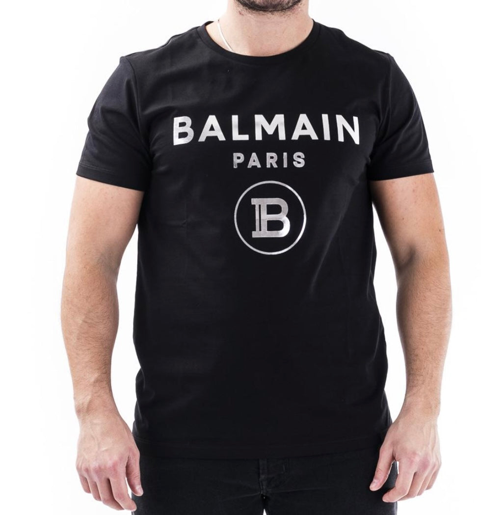 T-SHIRT BALMAIN SILVER LOGO