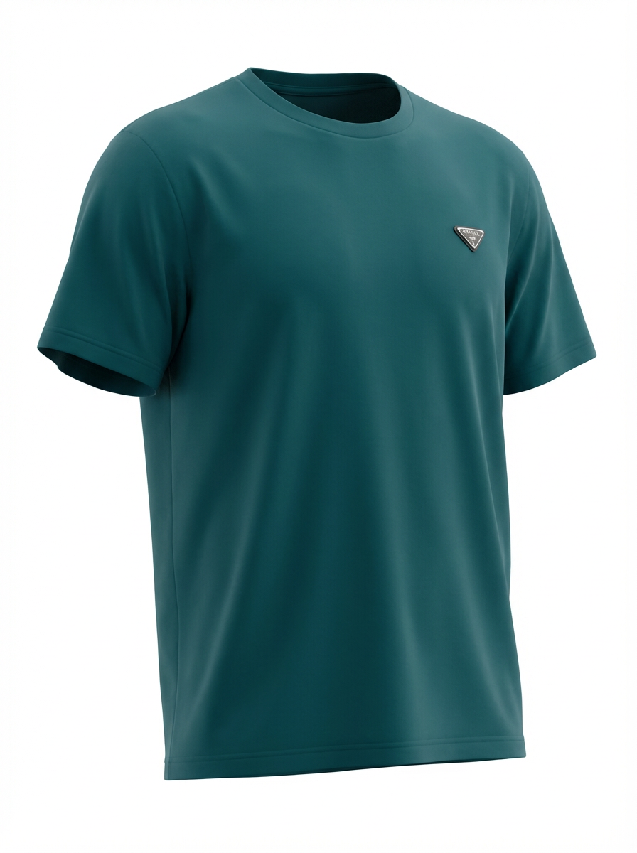 T-SHIRT PRADA CLASSIC  COLOR TURCHESE
