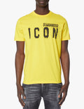 T-SHIRT DSQUARED2 YELLOW SPRAY