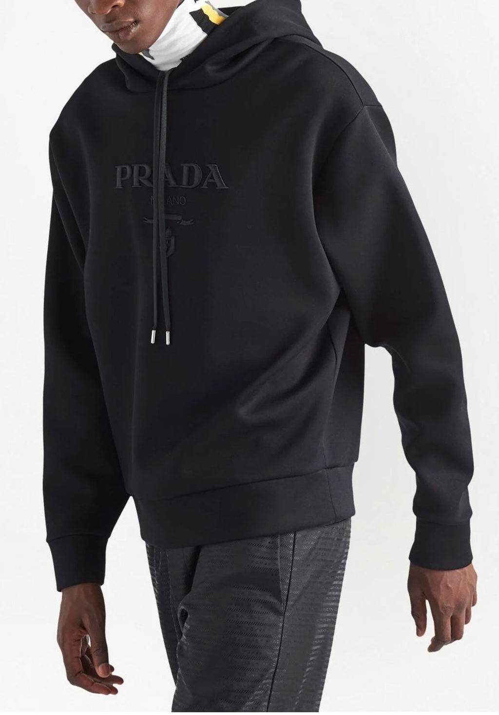 Felpa Prada Logo Ricamato