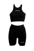 OXYGEN RICH  Top AND shorts cropped in cotone stretch donna