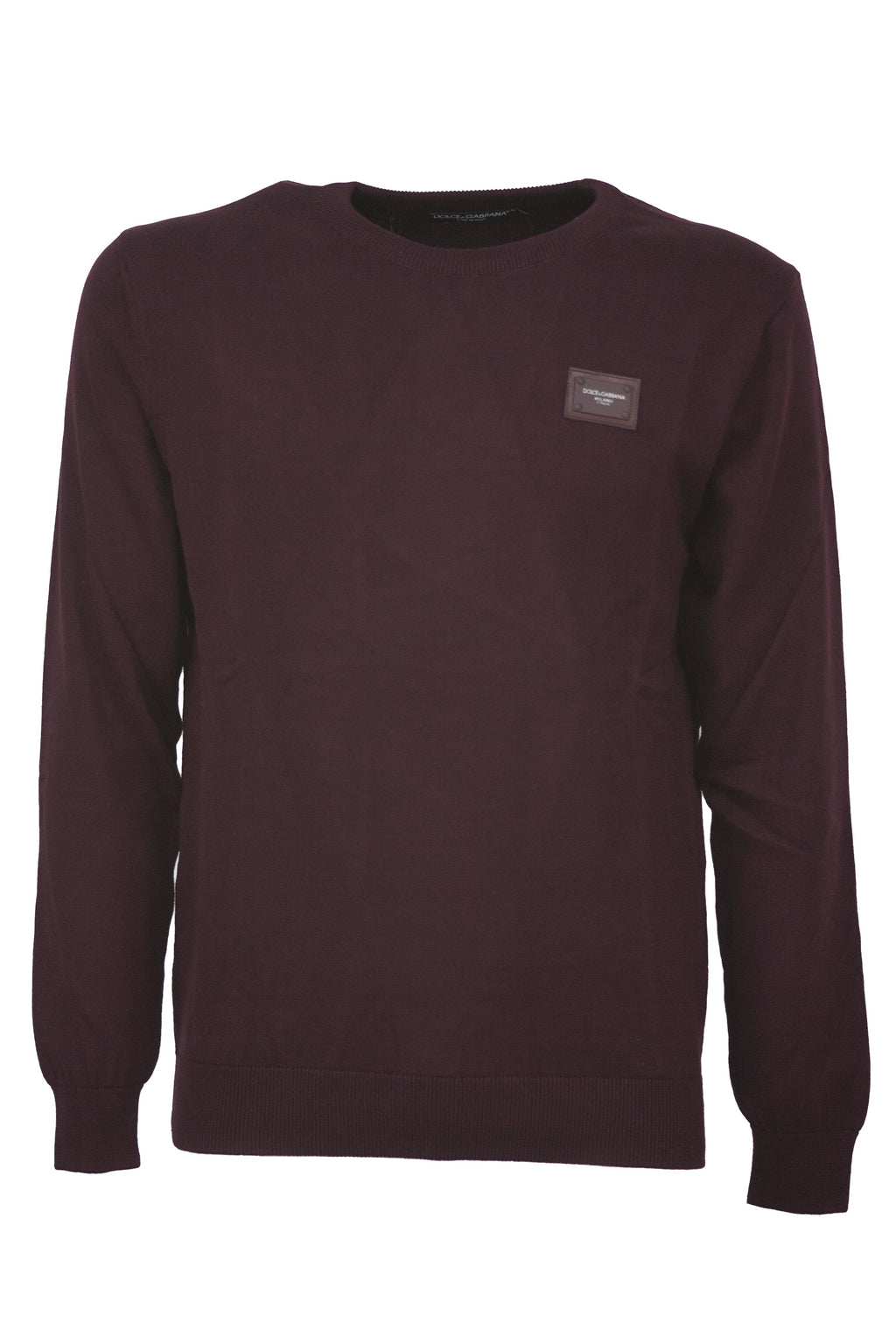 MAGLIONE GIROCOLLO CON TARGHETTA DOLCE&GABBANA
