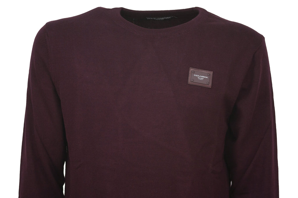 MAGLIONE GIROCOLLO CON TARGHETTA DOLCE&GABBANA