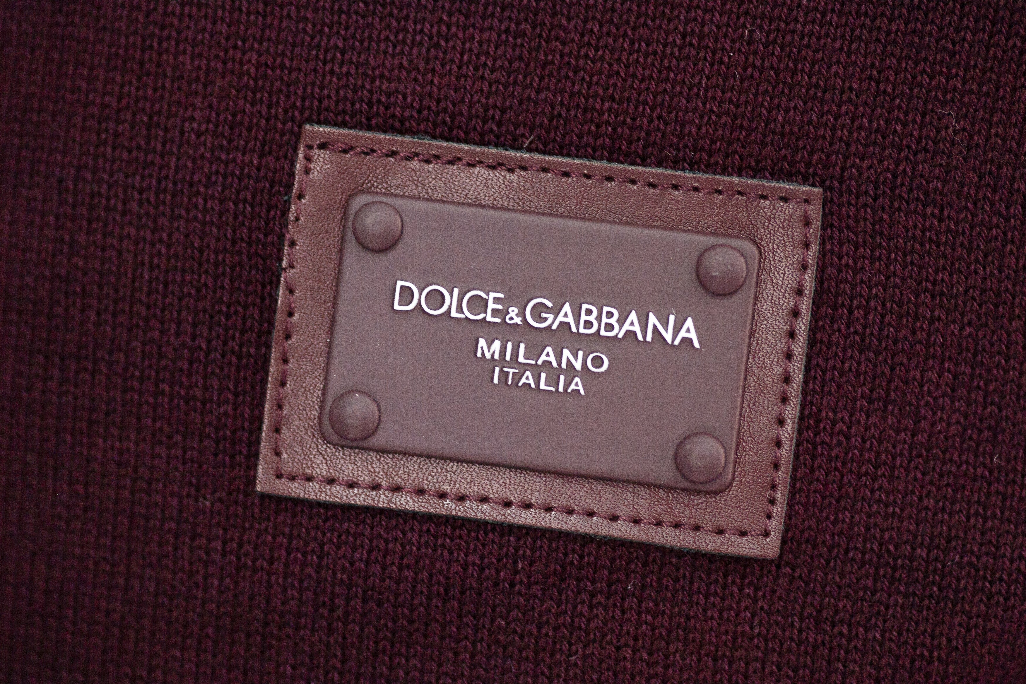 MAGLIONE GIROCOLLO CON TARGHETTA DOLCE&GABBANA